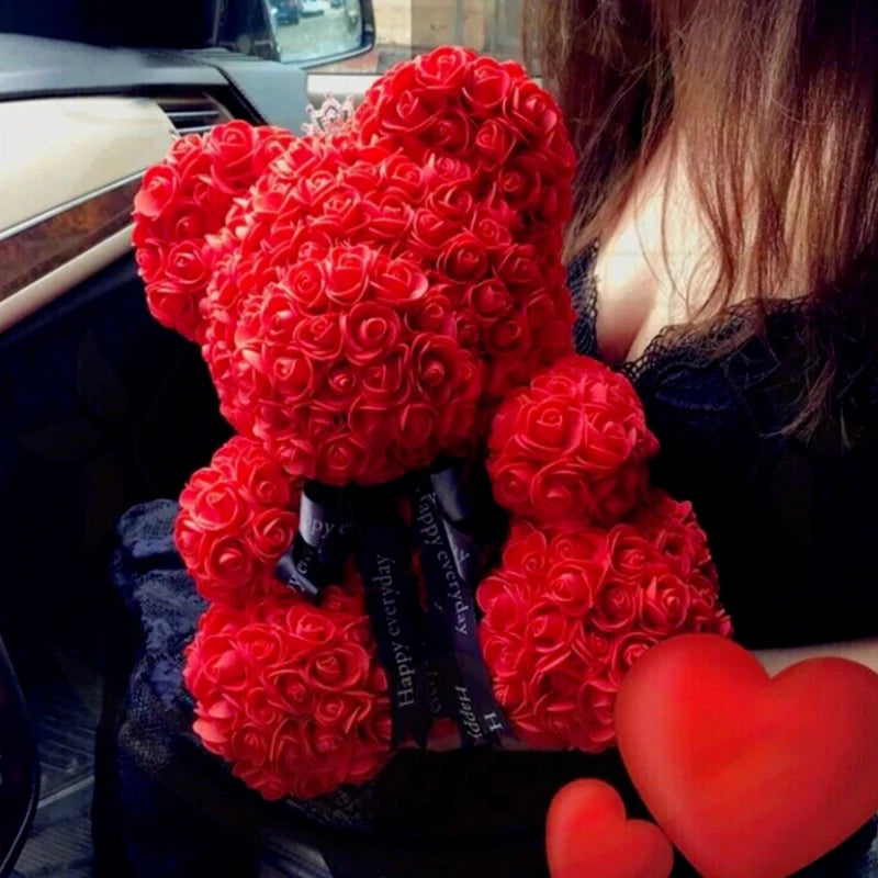 Artificial Rose Bear Gift