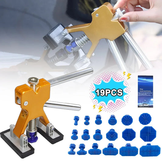 Car Dent Repair Kit Car Body Sheet Metal Paintless Dent Plastic Puller Auto Hail Pit Removal Repair Tools Hot Suction Cup Set