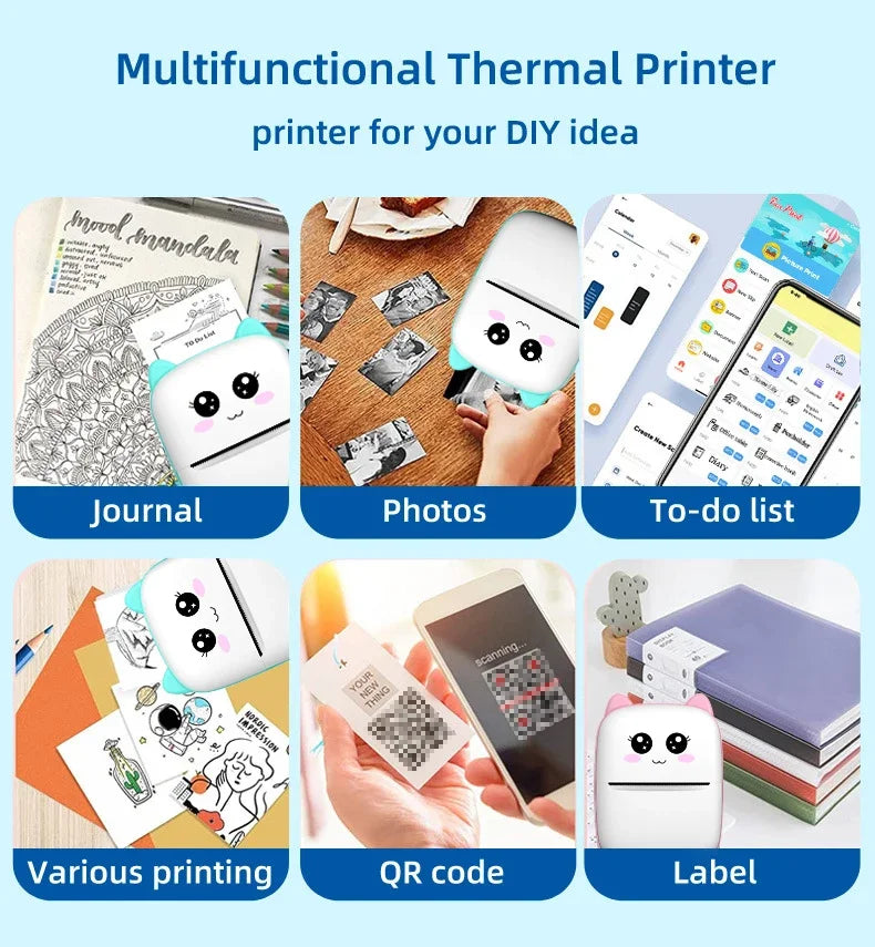 Portable Mini Cat Thermal Printer