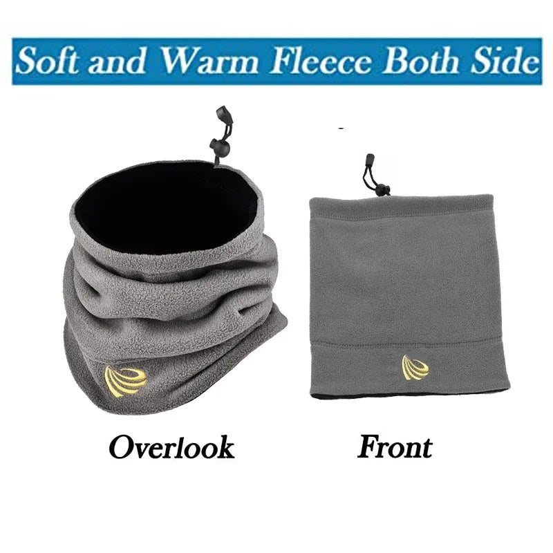 Warm Fleece Neck Scarf Gaiter – Ski Tube Face Cover for Men & Women, Cold-Proof Collar for Winter, Camping & Outdoor Cycling