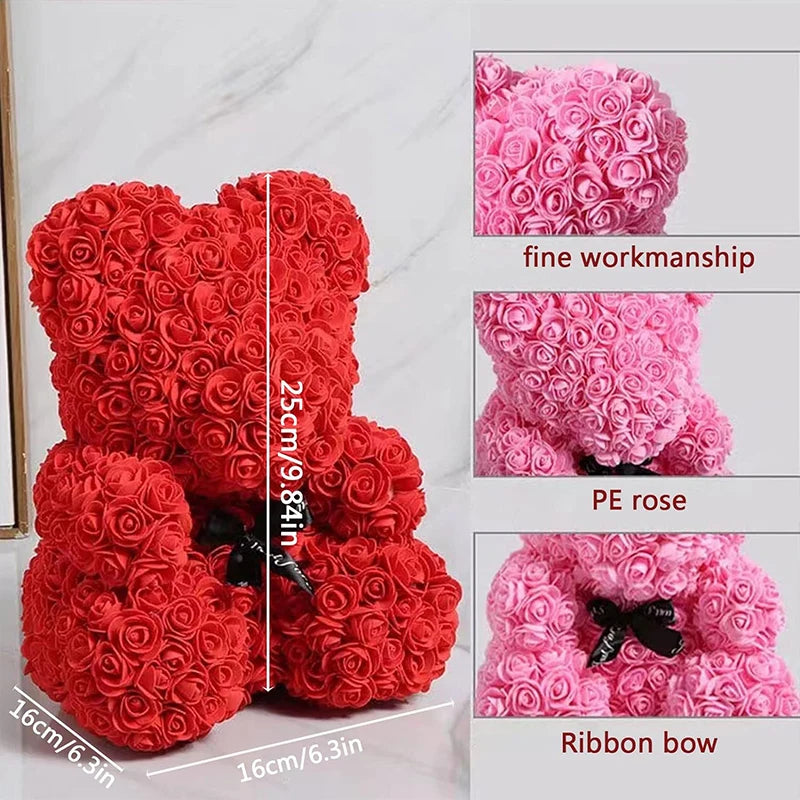 Artificial Rose Bear Gift