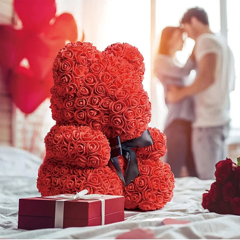 Artificial Rose Bear Gift